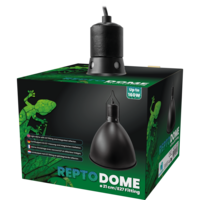 Repto Dome E27 Fitting 21CM Zwart terrarium lampenkap voor reptielen