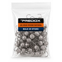 Jig Head Round Natural Bulk 25 stuks | ronde loodkoppen voor shads in haakmaat