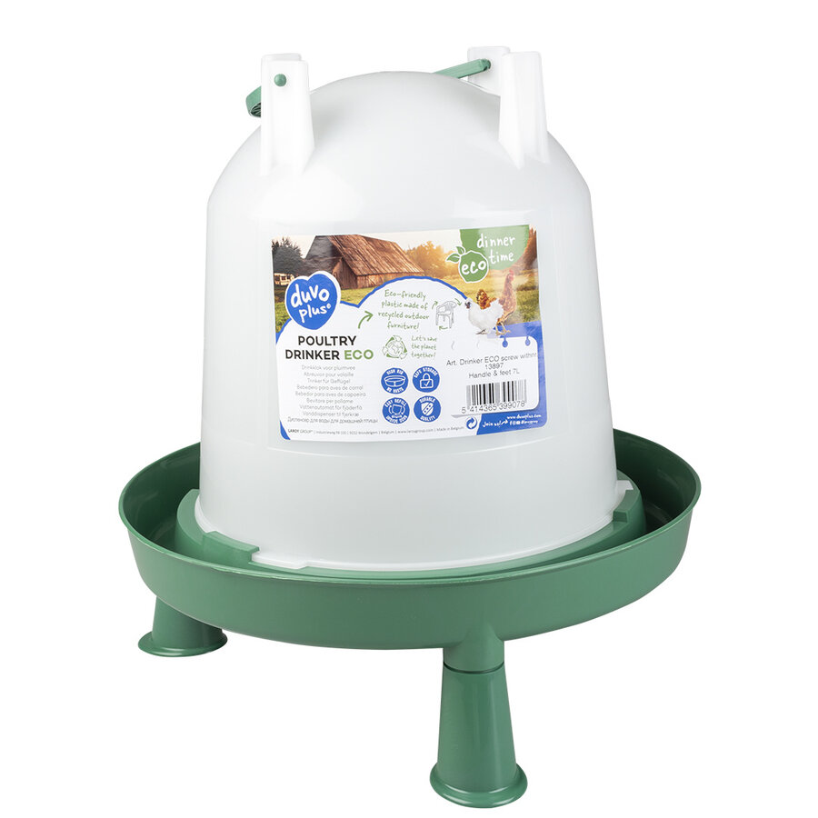 Duvo+ Drinkklok eco schroef met handvat & poojes