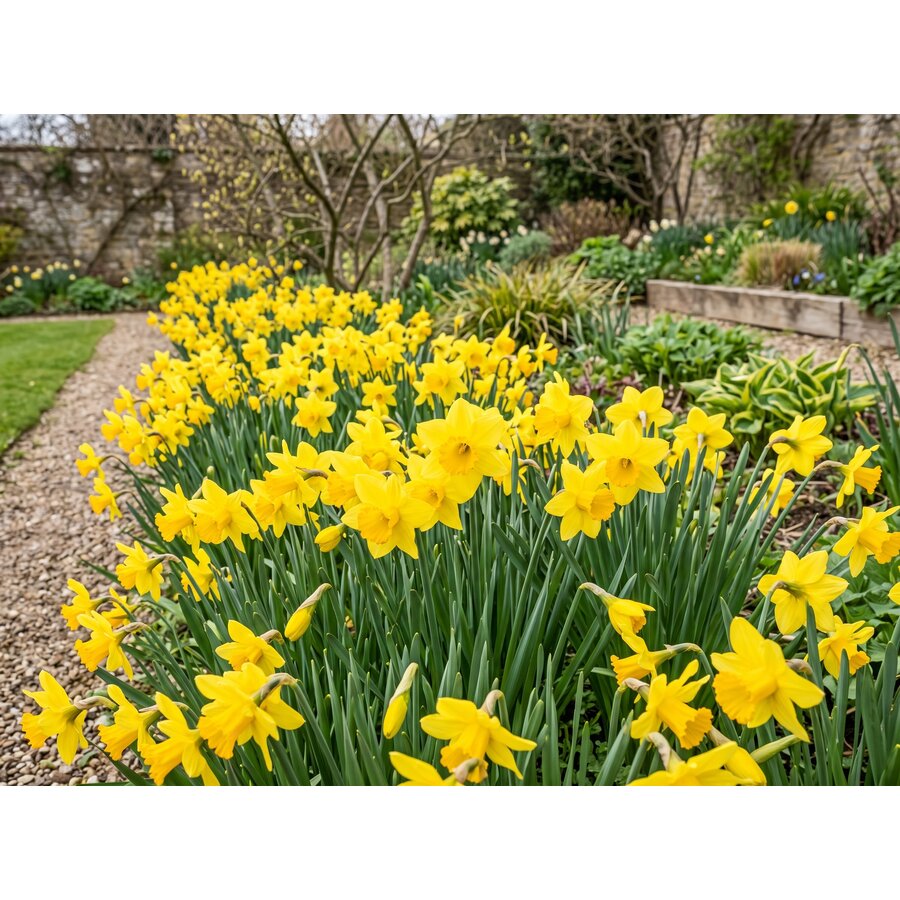 Narcissus February Gold | 7 bloembollen | vroegbloeiende gele narcis voor tuin, balkon en terras