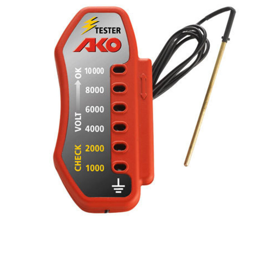 Afrasteringstester 6 niveaus 1.000 tot 10.000 V met aardpen