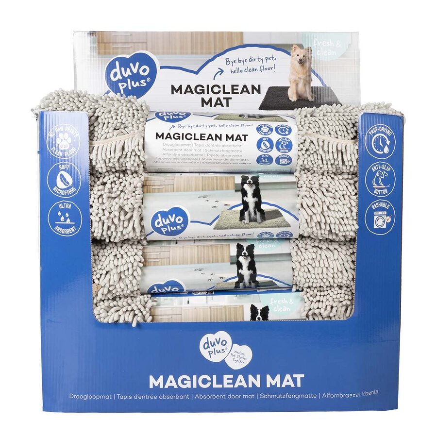 MagicClean absorberende droogloopmat gebroken wit 90 x 65 cm