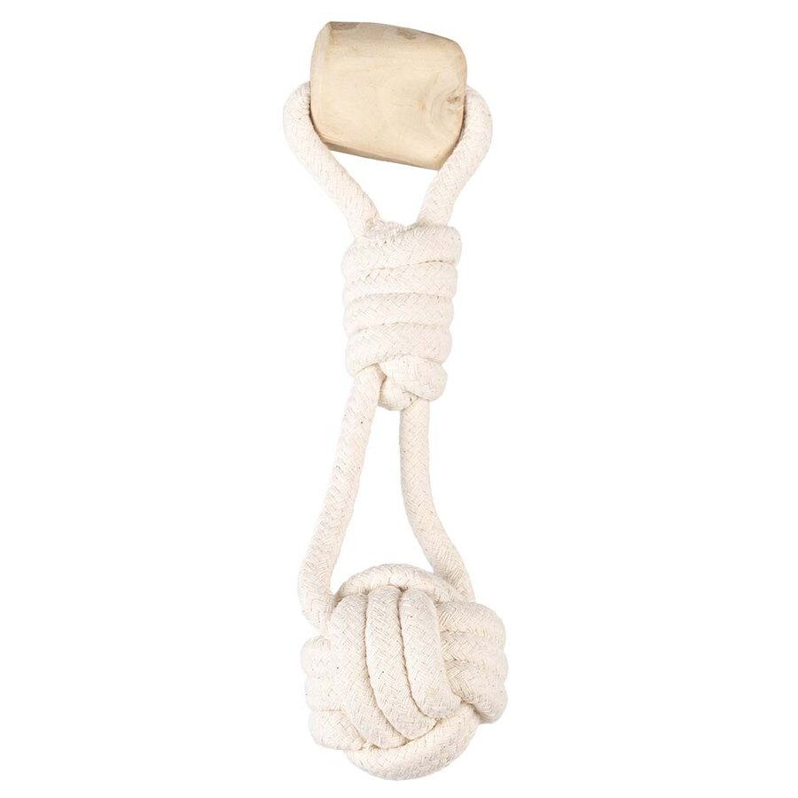 Trekspeeltje koffiehout Duo Tug 25 x 4 x 5 cm voor honden