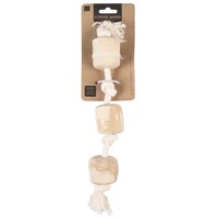 Touwspeeltje koffiehout Triple Wood 35 x 5 x 5 cm voor honden