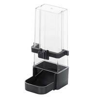 Eetbakje kooi parkiet zwart 5,5 x 8 x 15 cm