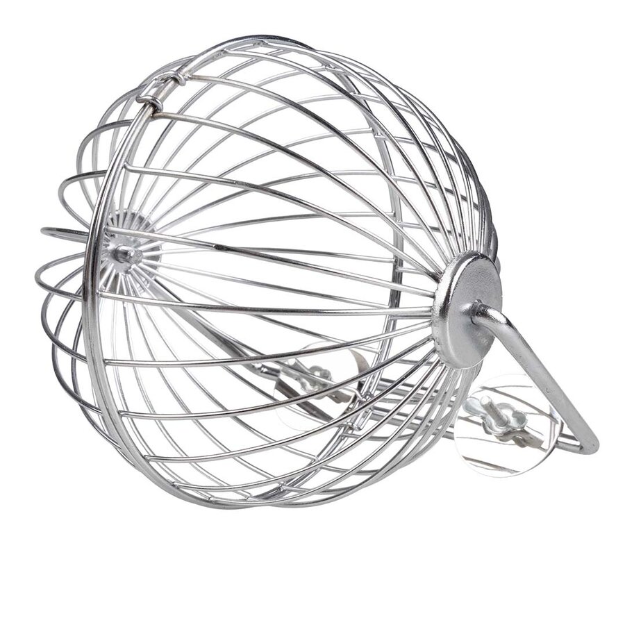 Metalen voederbal voor kippen 13 x 13 x 13 cm | voor groenvoer en verrijking