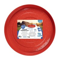 Voerplaat voor kippen en kuikens rood | 30 x 30 cm en 50 x 50 cm