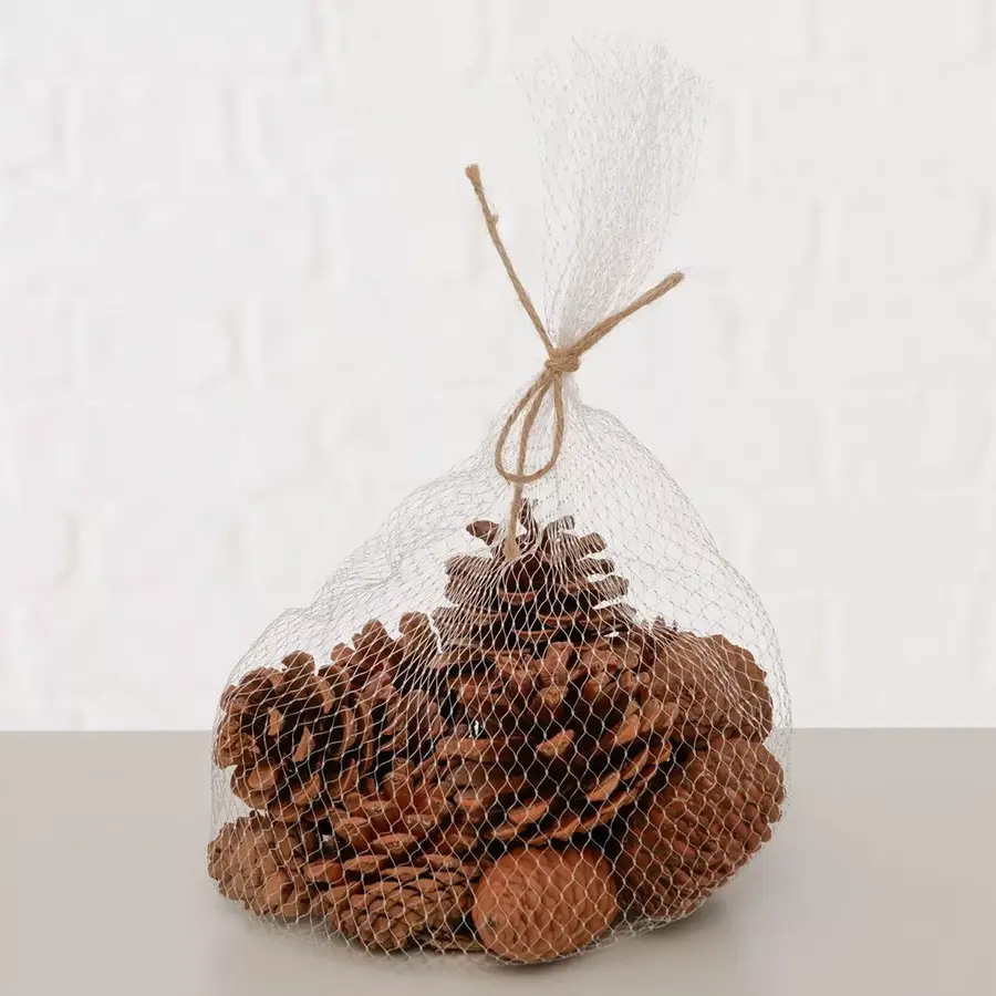 Decoratief strooisel Coney 18-delig met natuurlijke dennenappels
