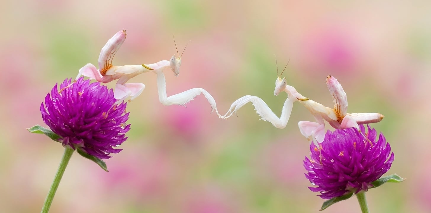 Orchidee-bidsprinkhaan verzorgen | Hymenopus coronatus