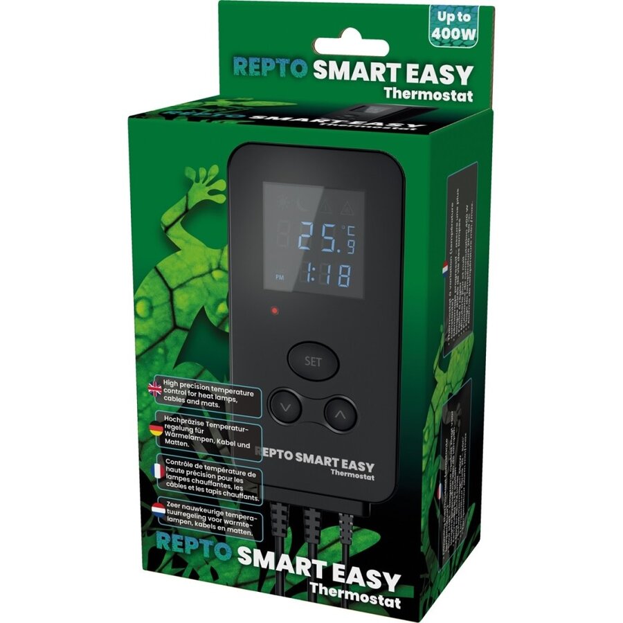 Smart thermostaat voor terrarium met 8 klimaatperiodes en 1,8 meter voeler