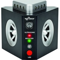 Ultrasone 3-in-1 knaagdierverjager 300 m² met 240° bereik en flitslicht