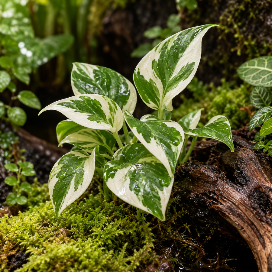 Epipremnum aureum N'Joy | bonte terrarium en kamerplant | 6 cm pot | 10 cm hoog