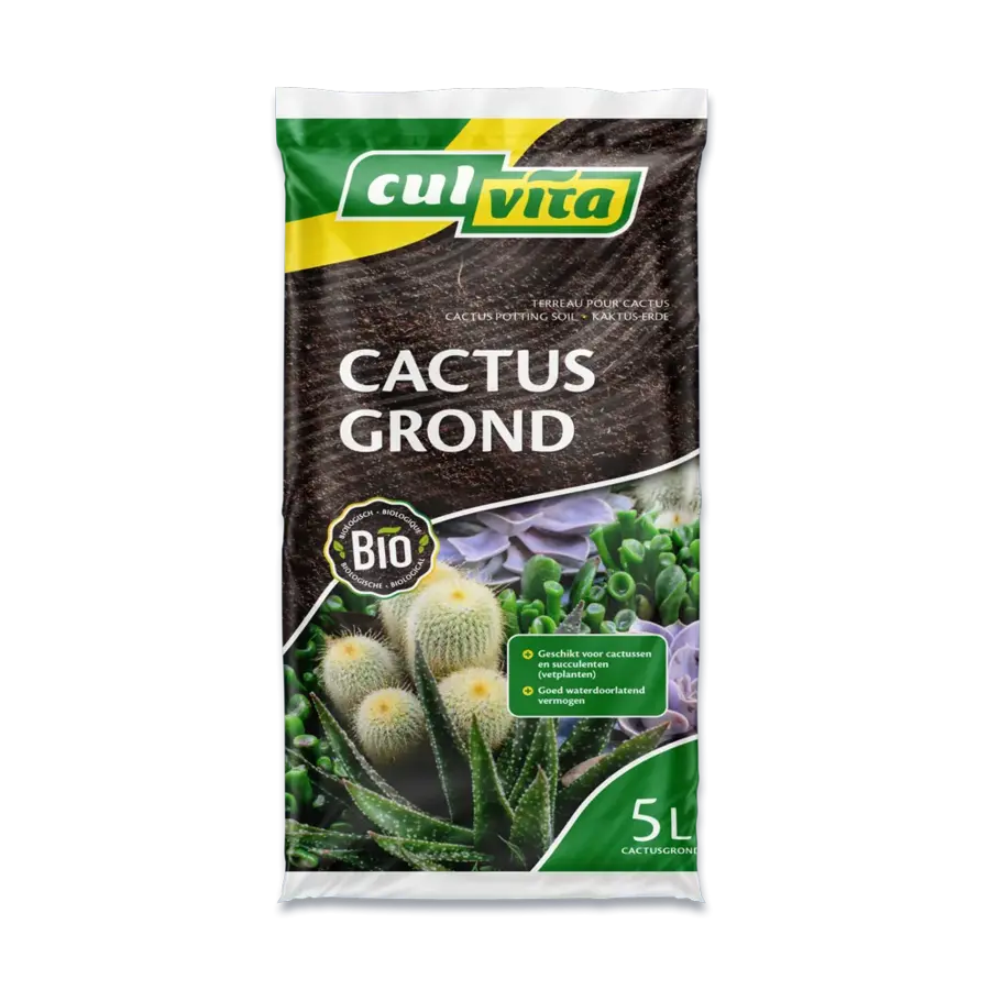 Cactusgrond 5 liter | luchtige potgrond voor cactussen en vetplanten