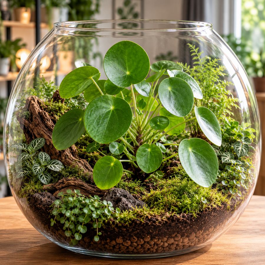 Pilea peperomioides pannenkoekenplant | 12 cm pot | 25 cm hoog bij levering