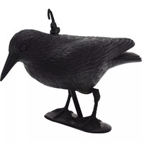 Raaf vogelverschrikker zwart 42,5 x 18 cm voor tuin en balkon