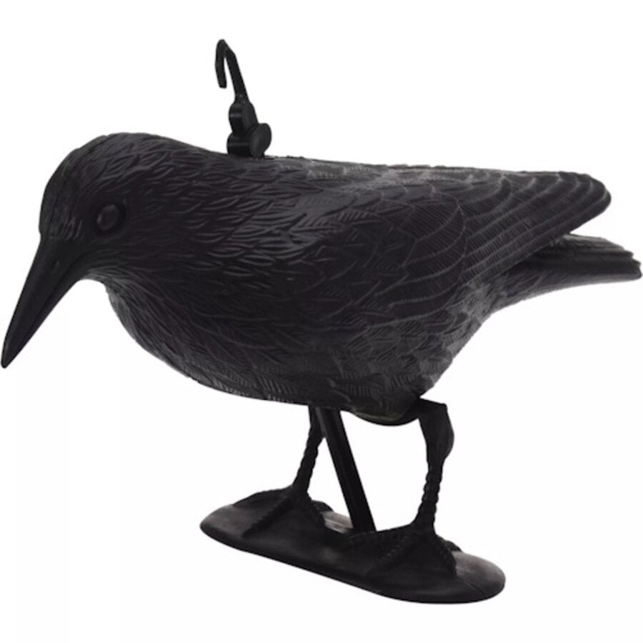Raaf vogelverschrikker zwart 42,5 x 18 cm voor tuin en balkon