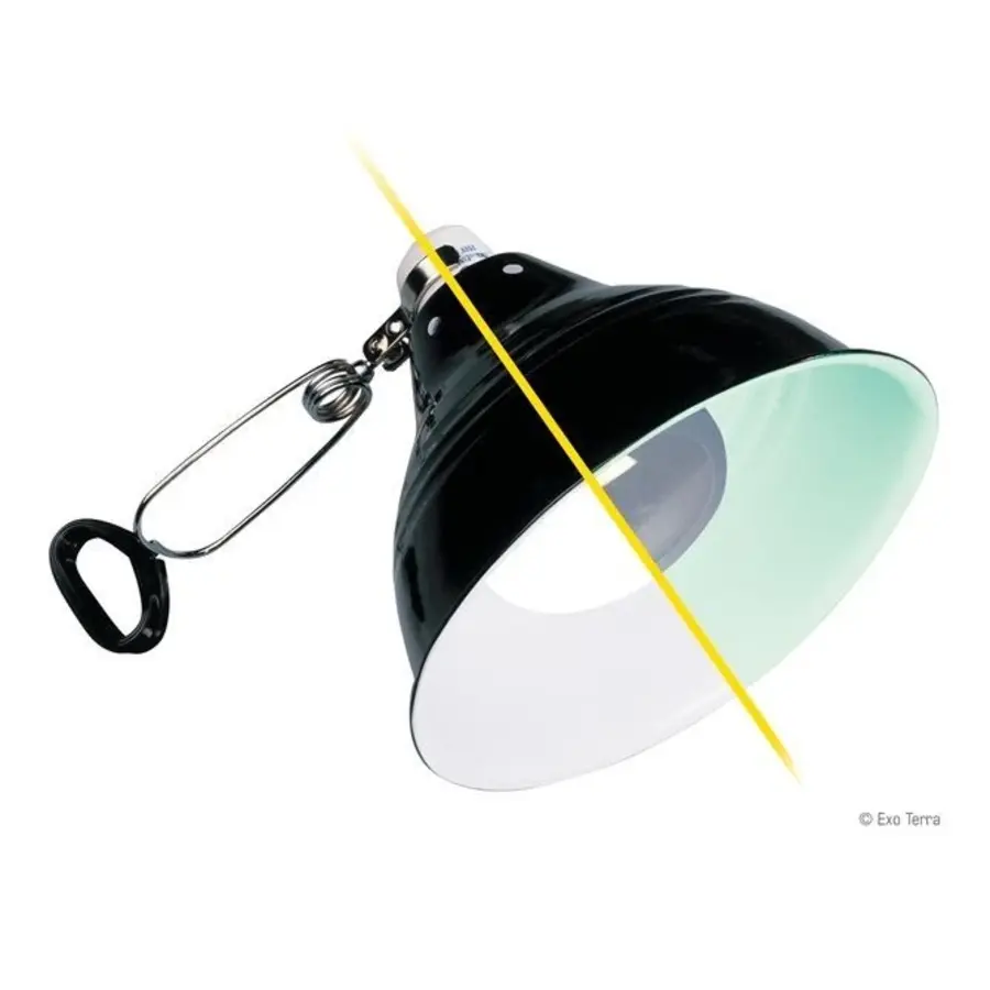 Glow Light reflectorarmatuur 25 cm met klem en E27 fitting | max. 200 W
