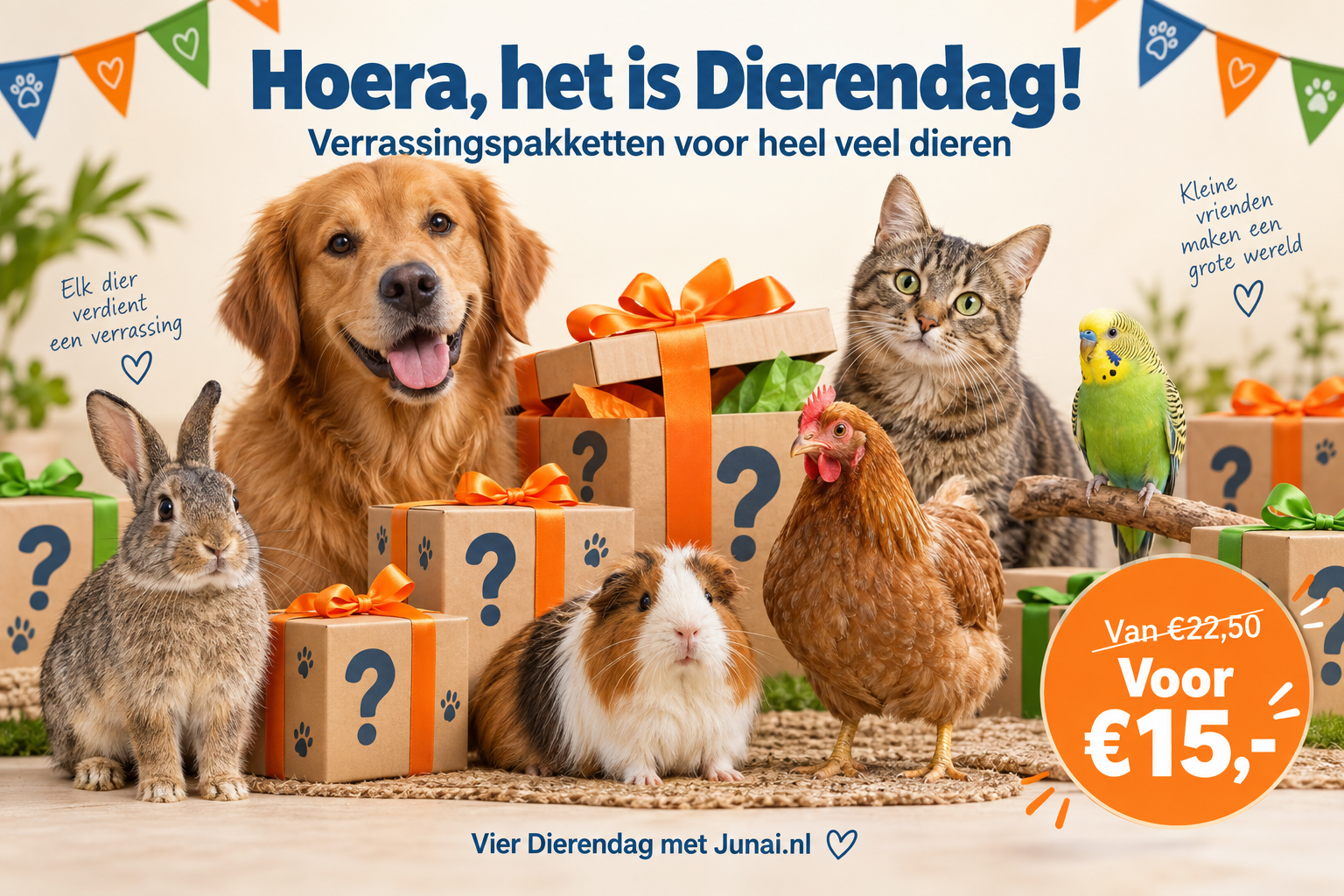 Dierendag bij Junai.nl