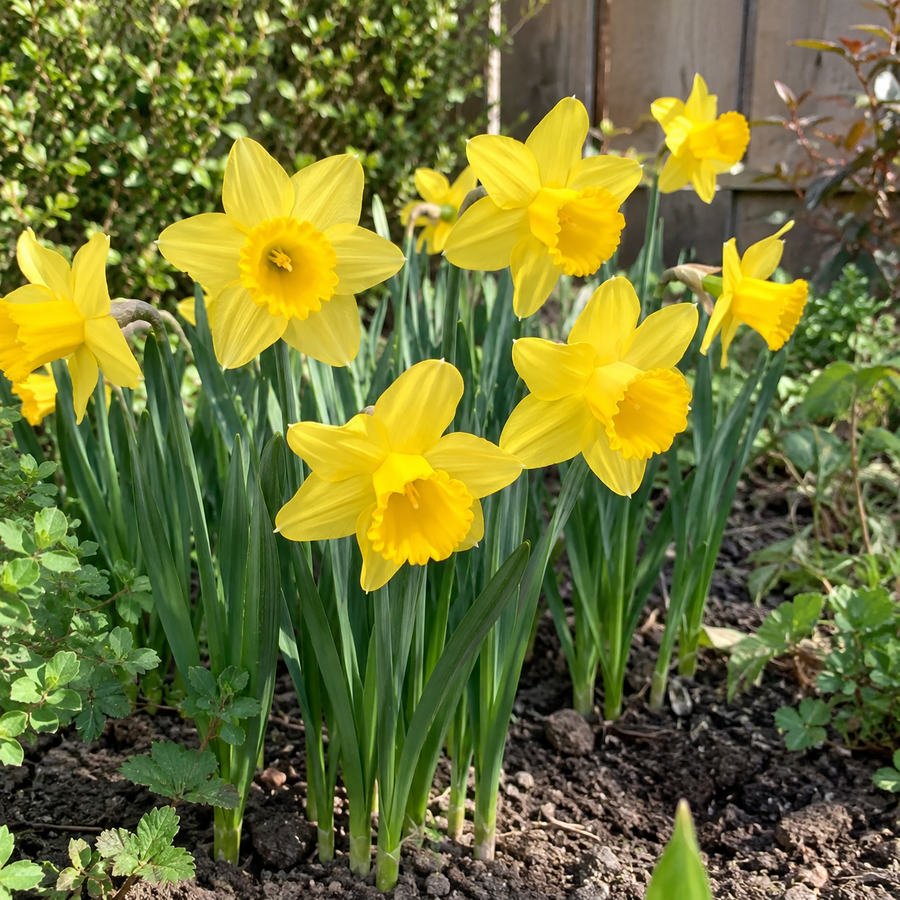 Narcissus California | 5 bloembollen | Gele grootkronige narcis | ca. 40 cm hoog