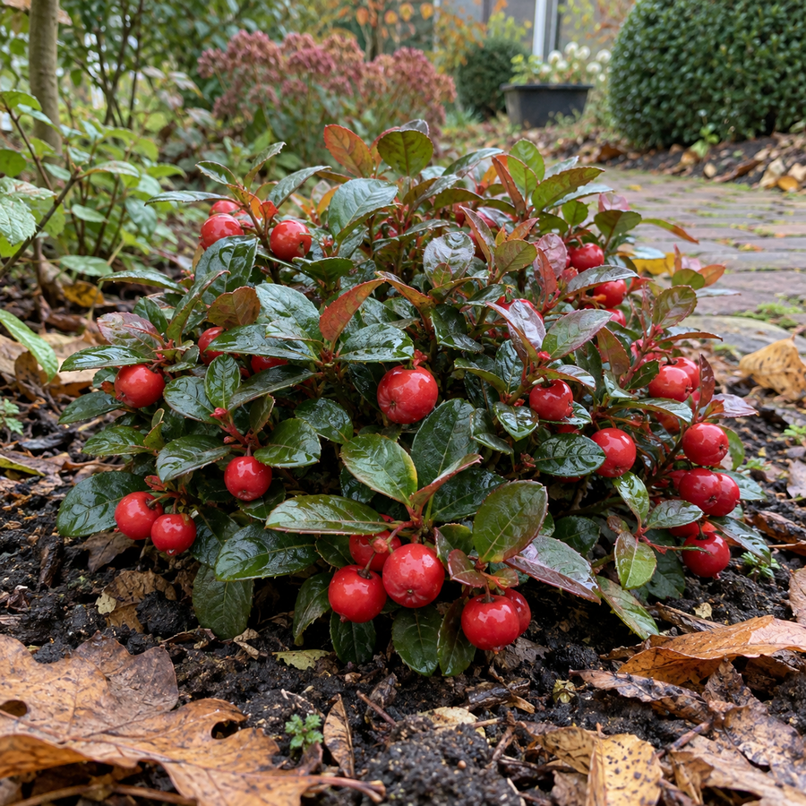Gaultheria procumbens Big Berry | Bergthee | 15 cm hoog | In 12 cm pot