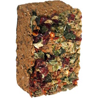 Mineralensteen van natuurleem met zaden voor parkieten en siervogels 100 gram