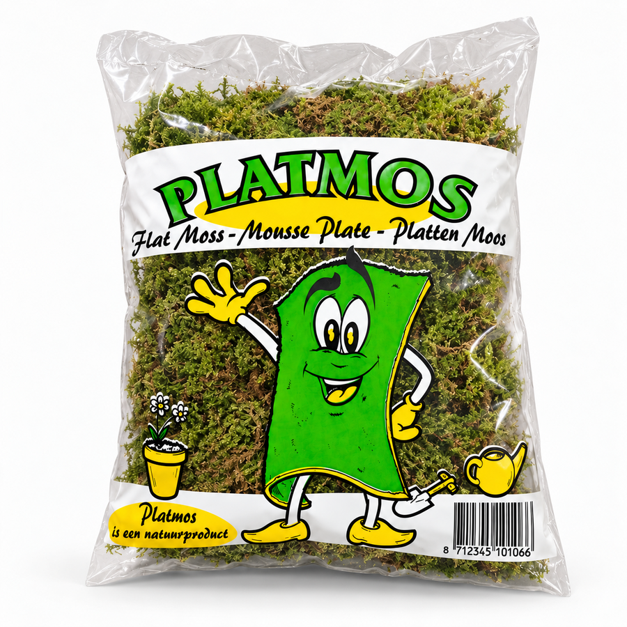Levend Platmos 2 Liter – Natuurlijk Mos voor Decoratie, Terrarium en Potopvulling
