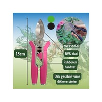 Mini snoeischaar 15 cm | RVS messen | Softgrip | Assorti kleuren