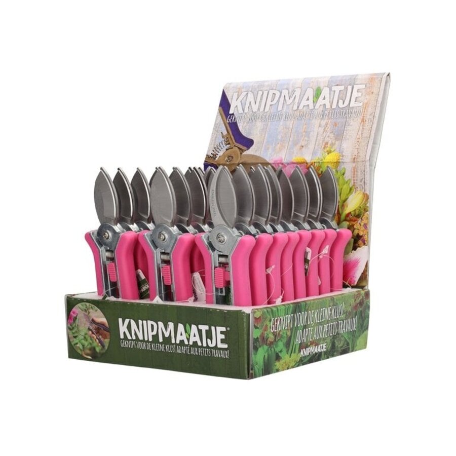 Mini snoeischaar 15 cm | RVS messen | Softgrip | Assorti kleuren