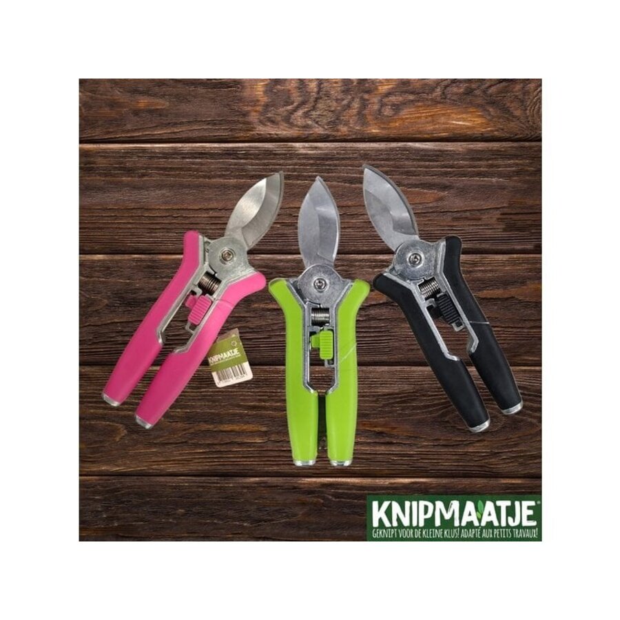 Mini snoeischaar 15 cm | RVS messen | Softgrip | Assorti kleuren