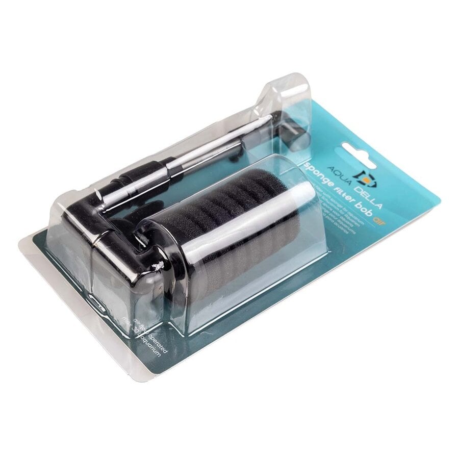 Sponsfilter Bob Air zwart 18 x 5 x 5 cm voor aquaria tot 50 liter