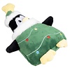 Pluche pinguïn kerstboom hondenspeelgoed | 25,5 x 18 x 8 cm
