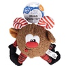 Kerst rendierbal pluche hondenspeelgoed | 20 x 19,5 x 10 cm
