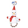 Kerst sneeuwman pluche met lus | 25 x 35 x 10 cm
