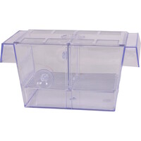 Drijvende aquarium kweekbak 4-in-1 met zuigers 20,5 x 10,4 x 11 cm