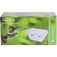 Drijvende aquarium kweekbak 4-in-1 met zuigers 20,5 x 10,4 x 11 cm