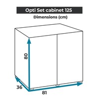 Aquael Optiset Kast 125 | 81 x 36 x 80CM
