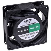 Ventilator 80x80x25 mm met kogellagers voor broedmachine en zelfbouw