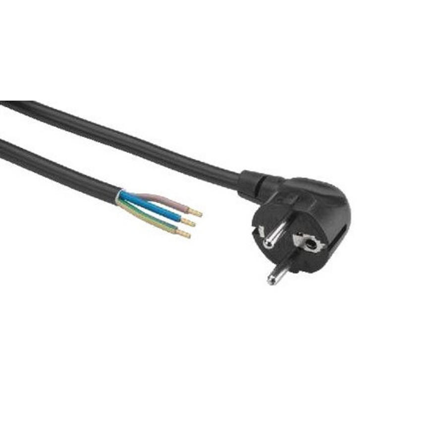 Europese stekker met 3 aderig snoer 1,8m voor armaturen