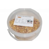 Kippenmuesli met meelwormen 1,25 kg - complete snack met eiwitrijke meelwormen