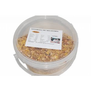 Hadivo Kippenmuesli met meelwormen