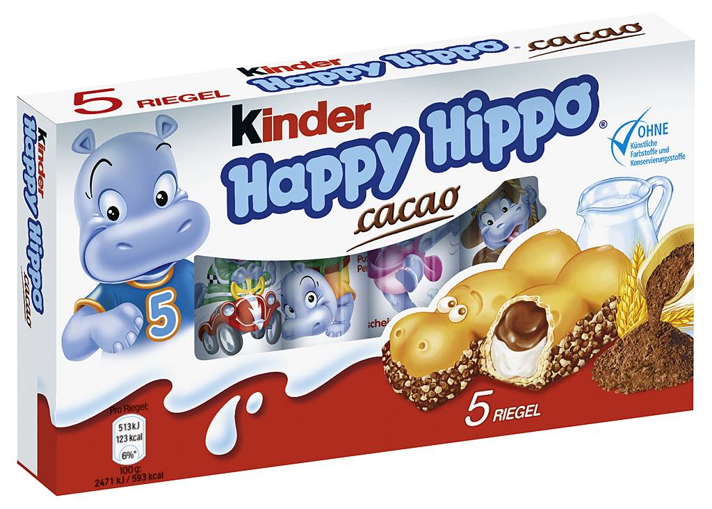 Kinder Happy Hippo Cacao 5er Multipack Captain Play 6664