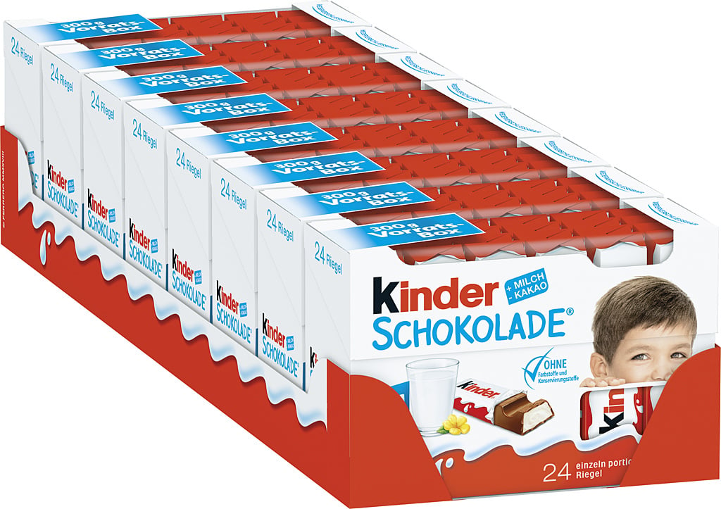 Kinder Schokolade 8 x 300g Multipack