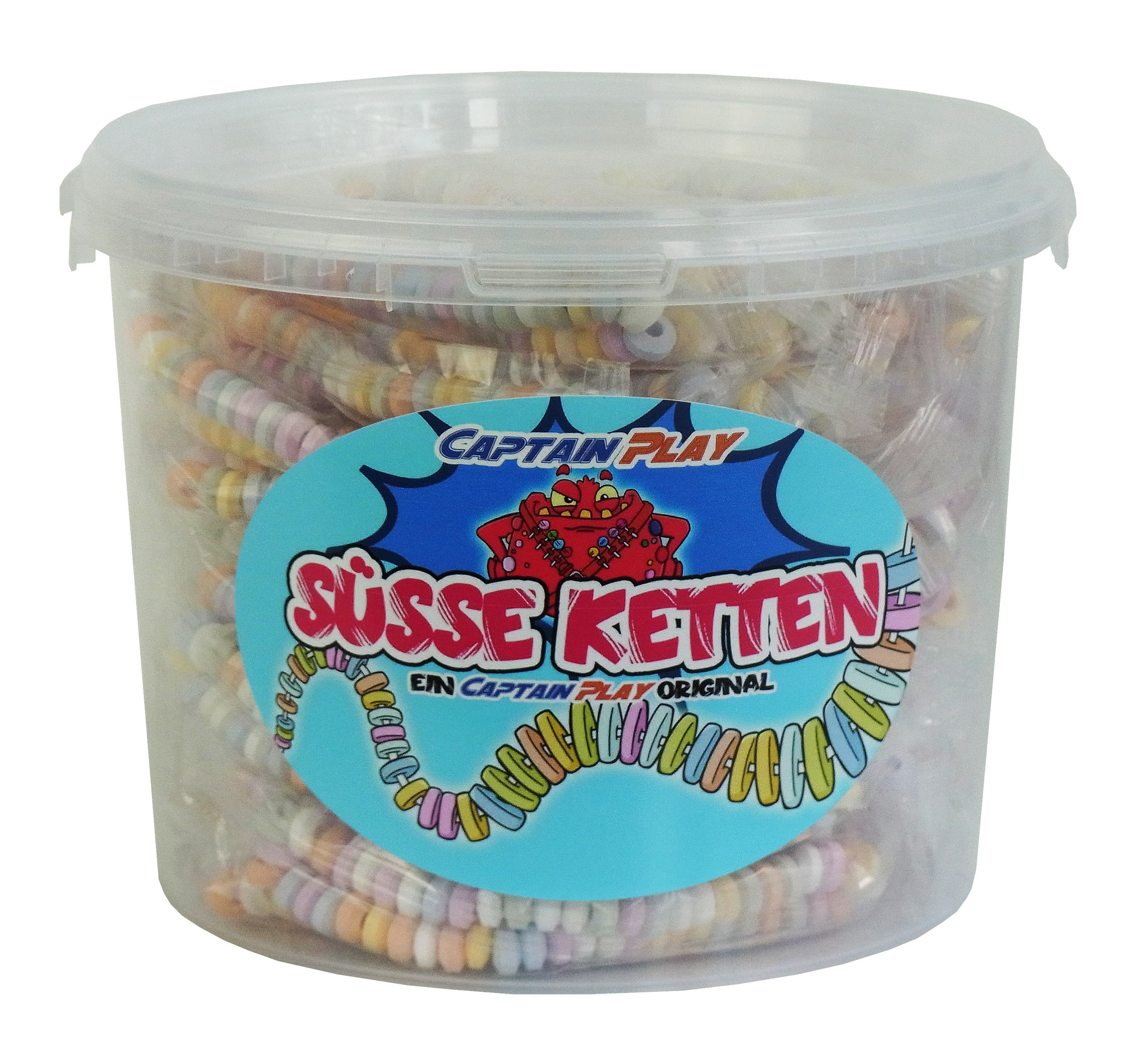 CAPTAIN PLAY Candy Box mit 50 Süße Ketten in Einzelverpackung