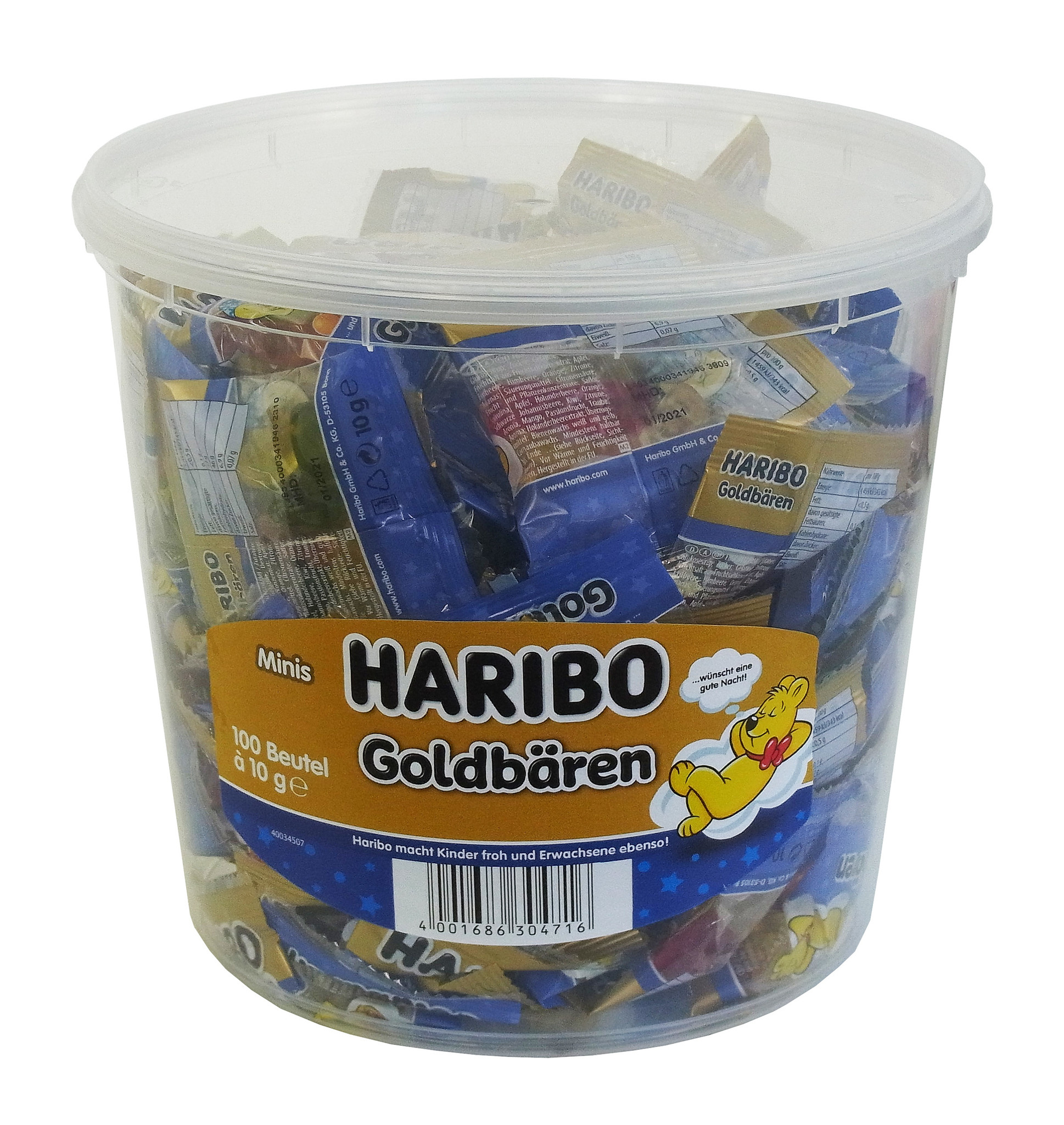 Haribo Gute Nacht Goldbären 100 x 10g Mini Beutel