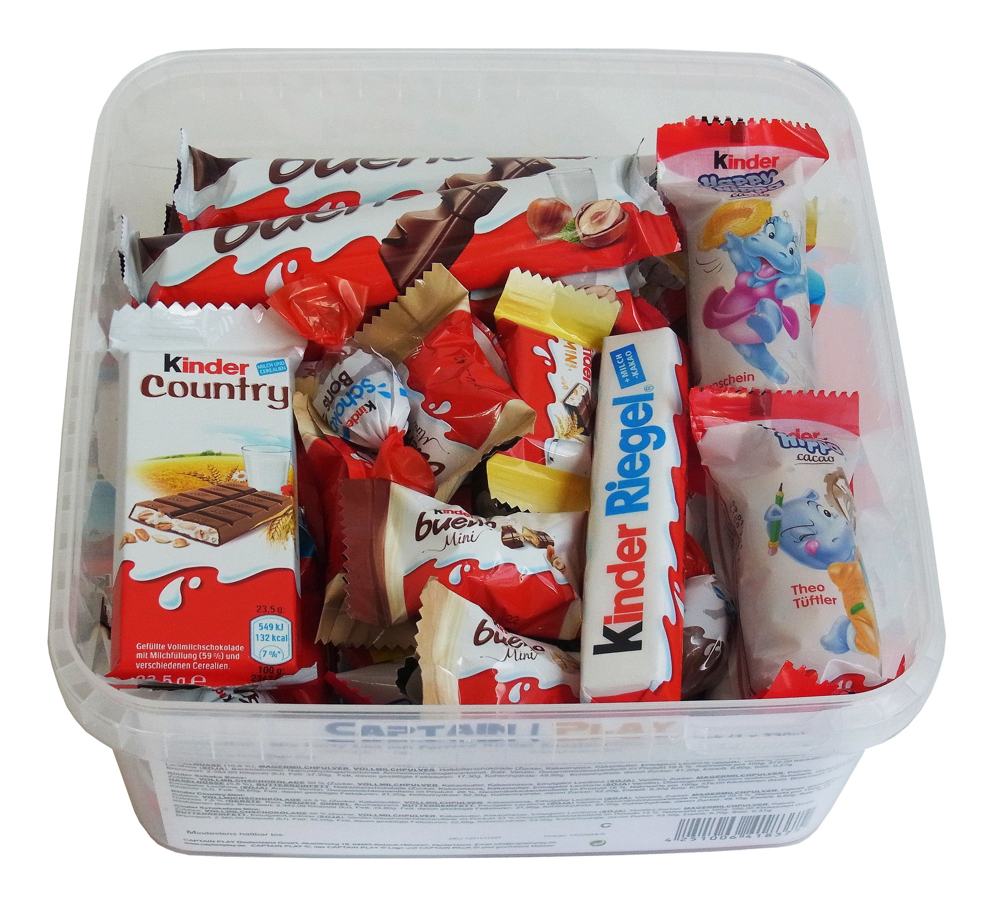 Süßigkeiten – Mix Party Box mit Ferrero Kinder Spezialitäten, 1er Pack (1 x 730g)