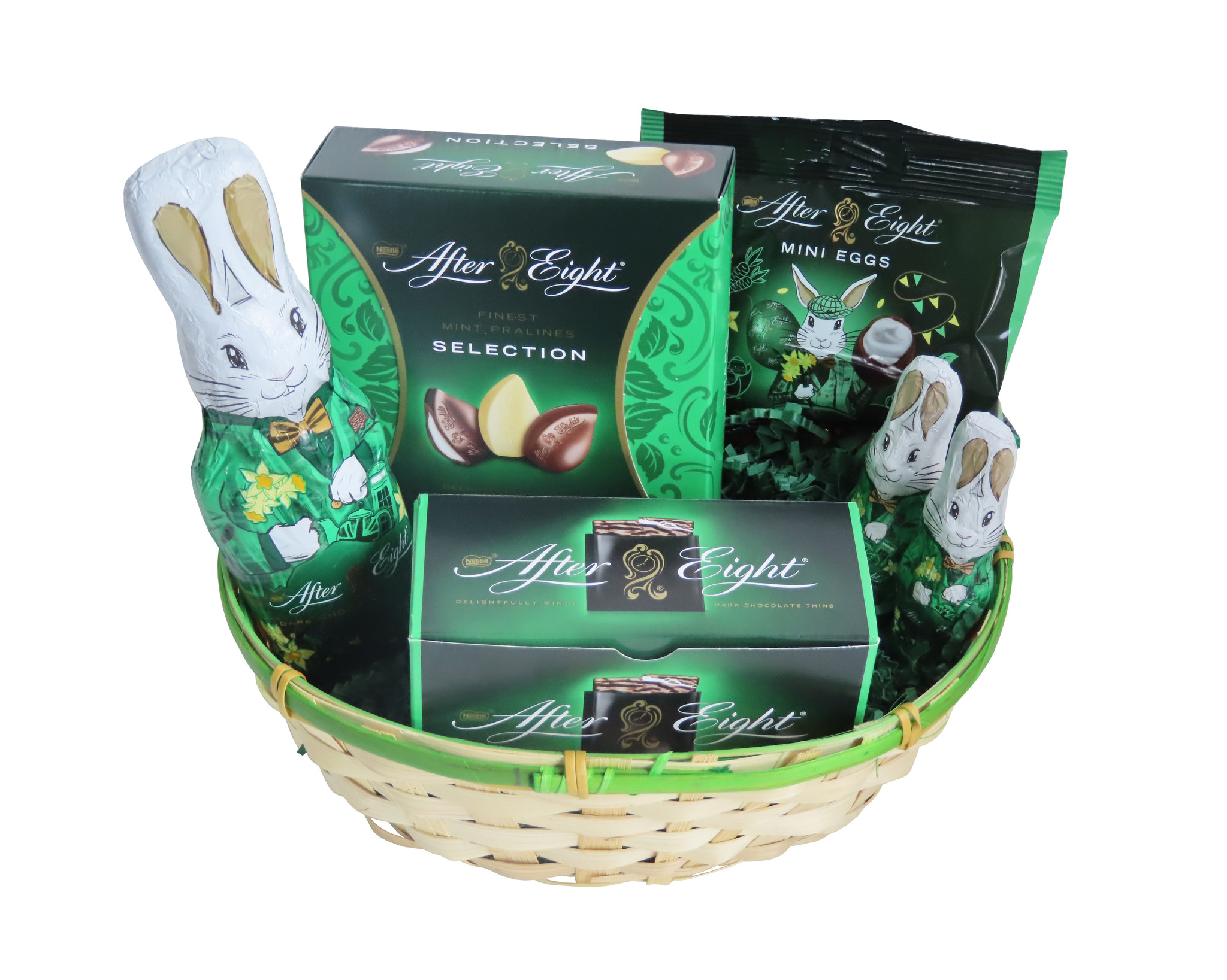 Geschenk Set Osternest Happy Easter mit Nestlé After Eight (6-teilig)