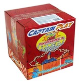 CAPTAIN PLAY Fruchtkaramellen 375kg Originalpalette, Karneval Wurfmaterial, Fruchtbonbons in Einzelverpackung