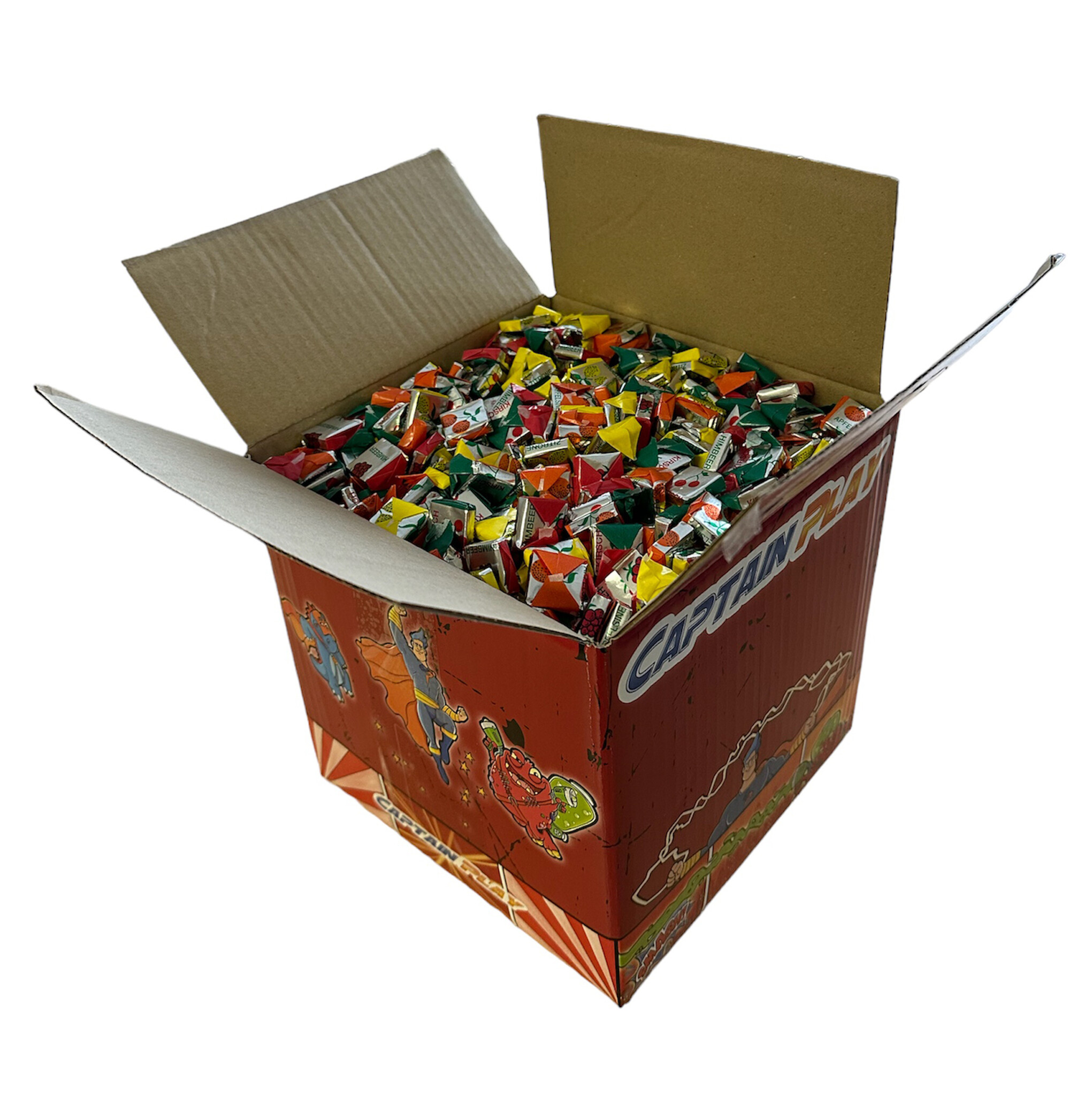 CAPTAIN PLAY Fruchtkaramellen 5kg, Karneval Wurfmaterial, Fruchtbonbons in  Einzelverpackung, Süßigkeiten Großpackungen - CAPTAIN PLAY Süßigkeiten  Großhandel