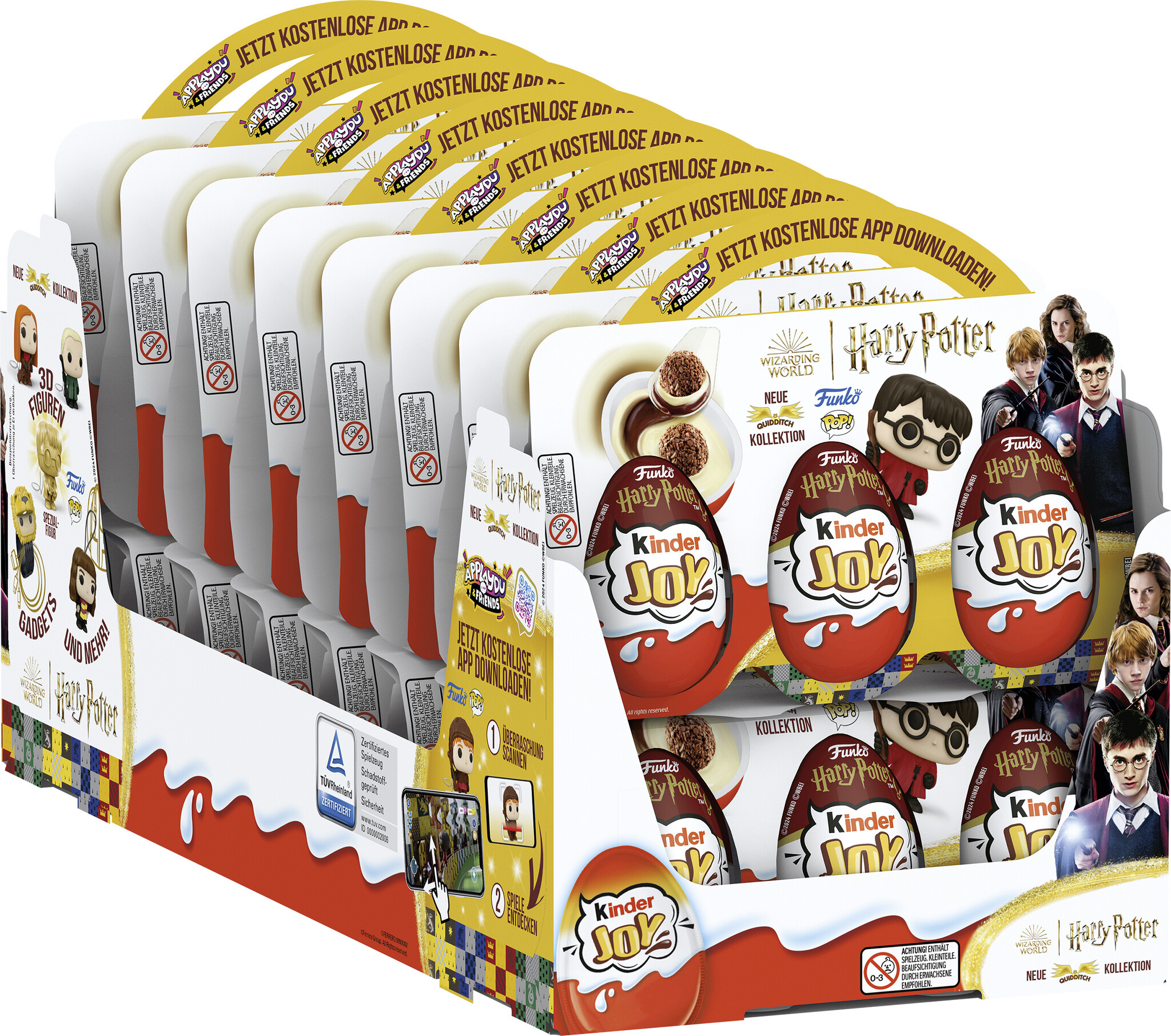 kinder Joy Harry Potter Quidditch - Vorratspack mit 16 Packungen zu je 3 Eiern