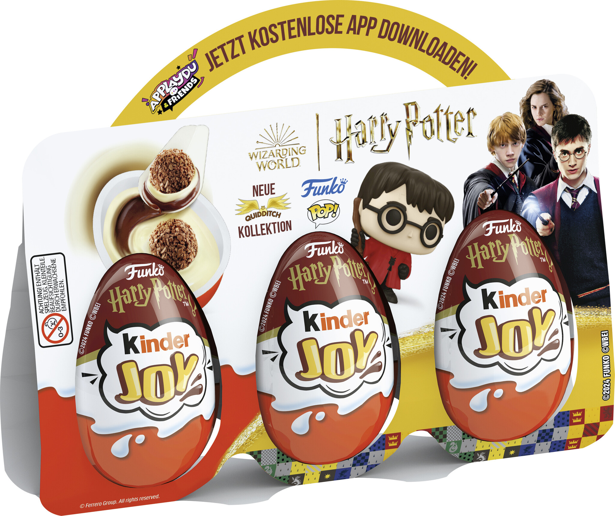 kinder Joy Harry Potter Quidditch - Vorratspack mit 16 Packungen zu je 3 Eiern